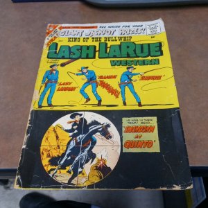 LASH LARUE #73 charlton silver age 1959 Western AWESOME WHIP TARGET COVER