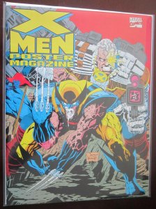 X-Men poster magazine #1 8.0 VF (1992)