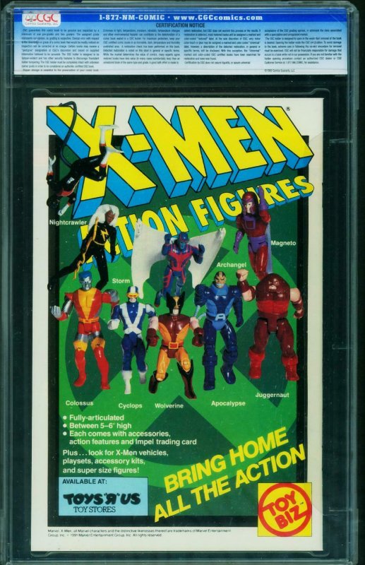 X-Men #1 CGC Graded 9.8 1991 Wolverine cover 0138151005