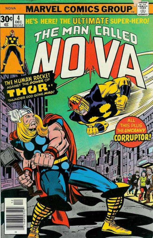 Nova (1st Series) #4 VF ; Marvel | Thor Jack Kirby