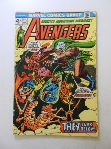 The Avengers #115 (1973) VG condition price written on back cover