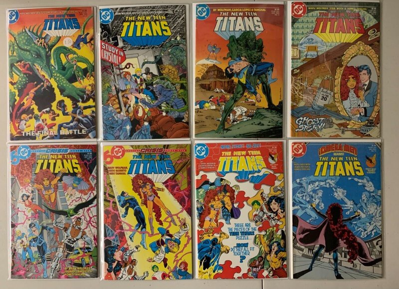 The New Teen Titans comic lot from: #0-60 + 3 ANN 43 diff (1984-89)