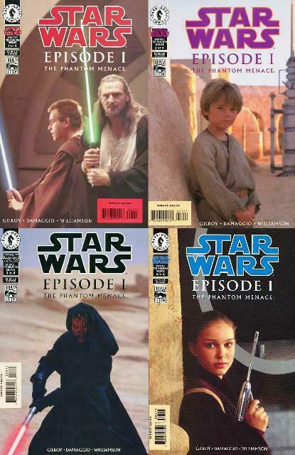 STAR WARS EPISODE 1 (1999 DH) 1-4 Photo Covers Complete