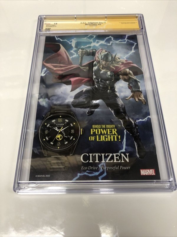 A.X.E : Judgment Day (2022) #1 (CGC 9.8 SS) Signed & Sketch Schiti Census = 23
