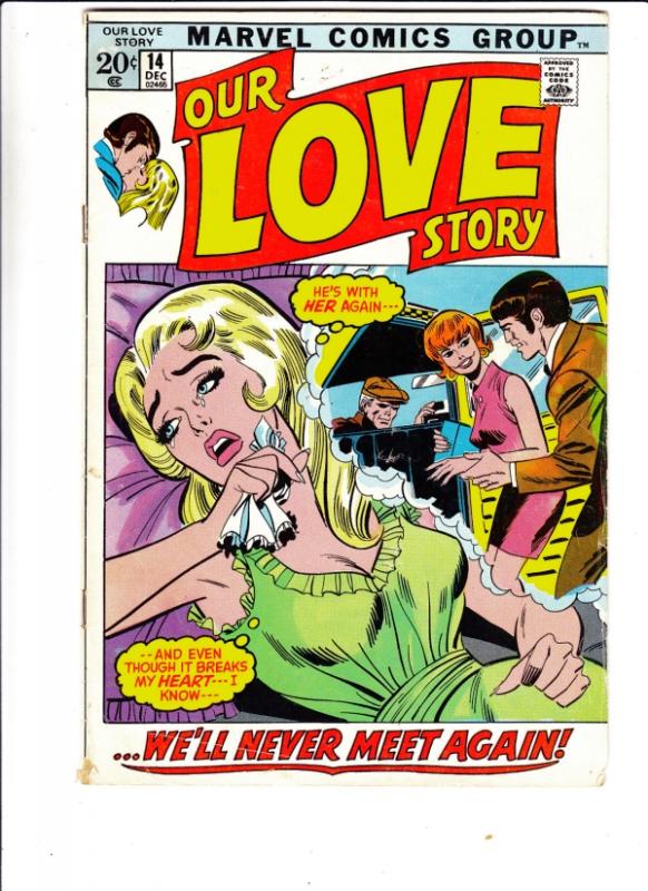 Our Love Story #14 (Dec-71) FN- Mid-Grade 