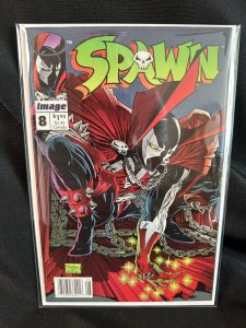 Spawn #8 Newsstand UPC 1:100 Variant Image 1993 McFarlane Spider-Man Homage NM-