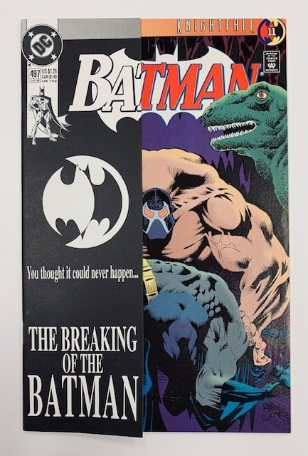 BATMAN V.1 #497 Grade 9.2/Near Mint- KEY ISSUE: Bane Breaks Batman's Back