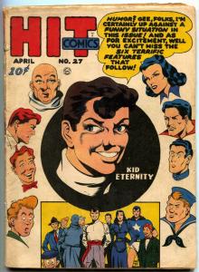 Hit Comics #27 1943- Kid Eternity- Stormy Foster restored VG