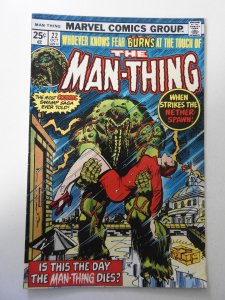 Man-Thing #22 (1975) VG+ Condition moisture stain