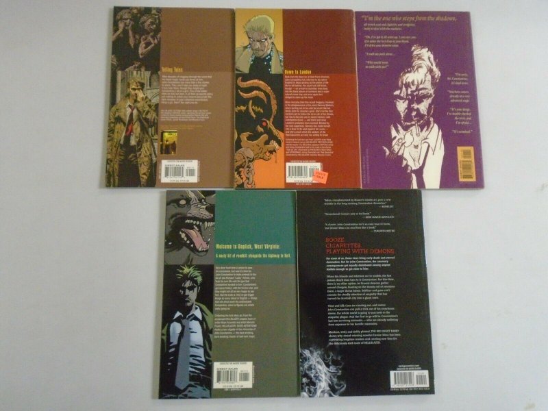 Hellblazer TPB lot 5 different John Constantine books avg 8.0 VF