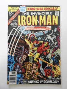 Iron Man Annual #4 (1977) VG+ Condition 1/2 in spine split