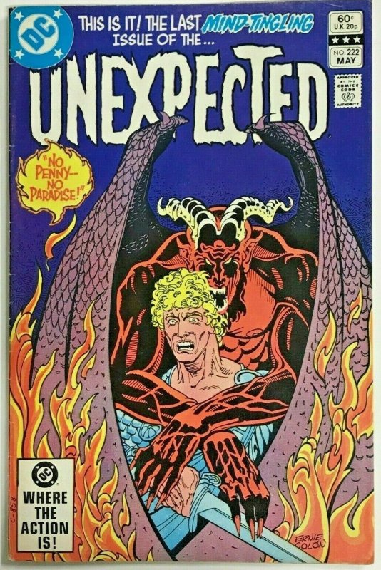 UNEXPECTED#222  FN 1982 FINAL ISSUE DC BRONZE AGE COMICS