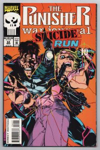Punisher War Journal #64 Die-Cut Cvr | Suicide Run (Marvel, 1994) FN