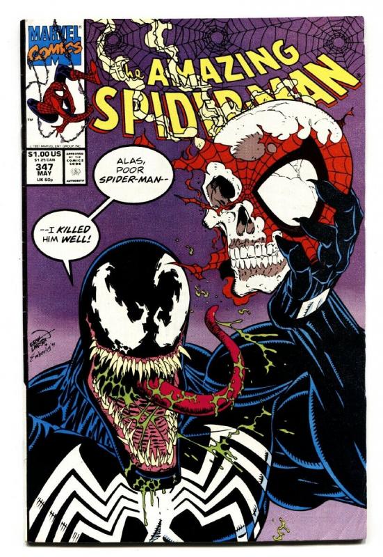 AMAZING SPIDER-MAN #347 comic book-VENOM cover-Marvel