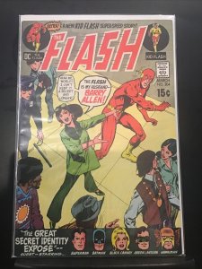 Flash #204, JLA Great Secret Identity Expose, Kid Flash, NEAL ADAMS cover Fn/VF