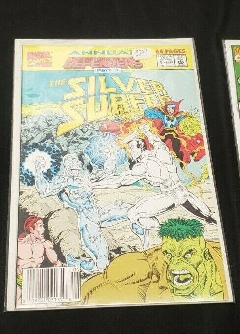 SILVER SURFER 3PC (VF) THE DEFENDERS, DR STRANGE, HULK, NAMOR 1991-92