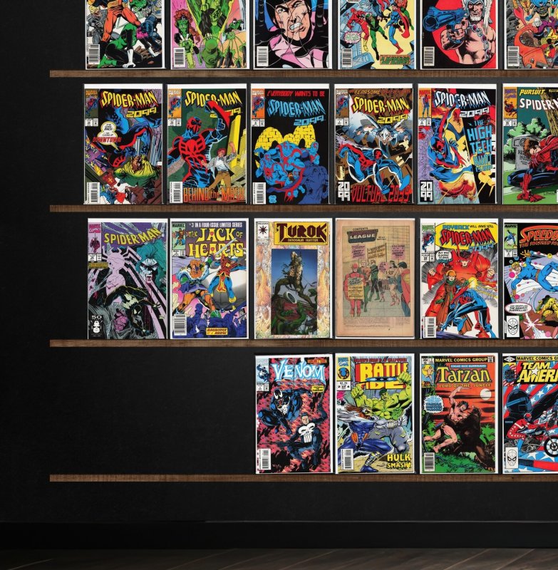 Huge Lot 150+ Comics with Spider-Man 2099, Spider-Man, X-Force & More!