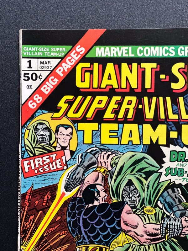 Giant-Size Super-Villain Team-Up #1 (1975) Dr Doom/Sub Mariner cvr VF/VF+!