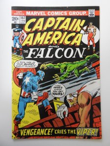 Captain America #157  (1973) FN+ Condition! Overspray