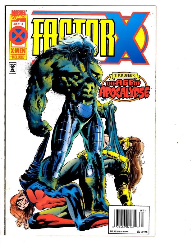 4 Factor X Marvel Comic Books # 1 2 3 4 X-Men Apocalypse Xavier Cyclops JB3
