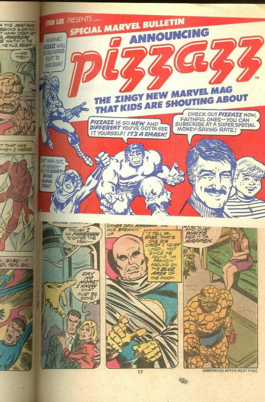 Fantastic Four 190   Pizzazz Insert