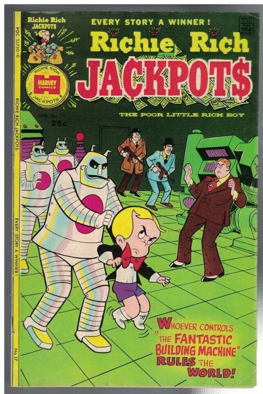 RICHIE RICH JACKPOTS (1972-1982) 17 VG-F June 1975