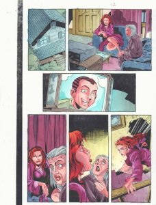 Spectacular Spider-Man #? p.12 Color Guide Art - MJ Aunt May - by John Kalisz