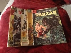 Tarzan 5 Issue Silver Age Comics Lot Run Set Collection Dell Gold Key Movie Hero