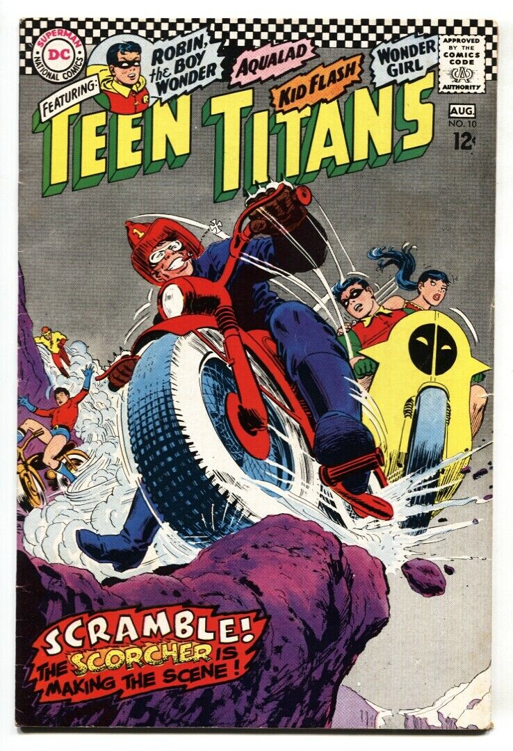 TEEN TITANS 101968DCKid FlashWonder book Comic Books Silver Age, DC