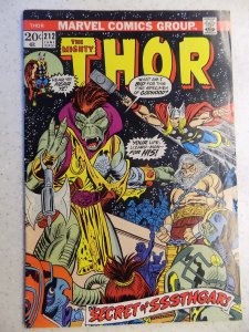 THOR # 212 MARVEL SOME LIGHT RIPPLES ON BACK COVER VERY SOLID OTHERWISE