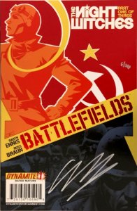 Battlefields: The Night Witches #1 Signed By Garth Ennis 1/299 With COA