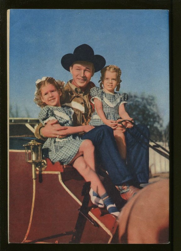 ROY ROGERS FOUR COLOR #166 1947-DELL-EARLY ROY ROGERS ISSUE-PHOTO COVERS-vf+