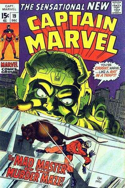 Captain Marvel (1968 series) #19, Fine- (Stock photo)