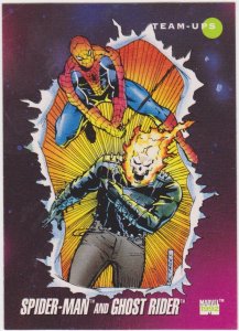 1992 Marvel Universe #72 Spider-Man and Ghost Rider