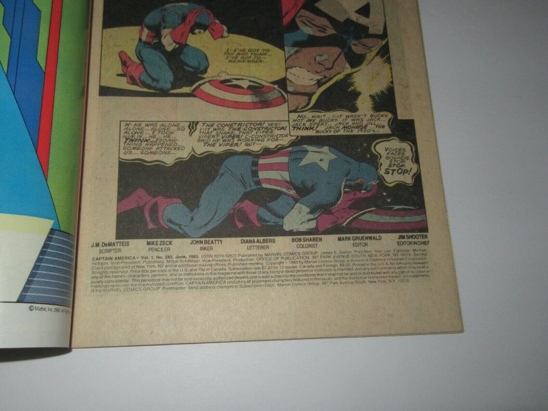 Captain America #282 1983 Marvel Comics VF/NM