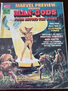 Marvel Preview #1 Man-God water stain Neil Adams 4.0 VG (1975) Magazine 