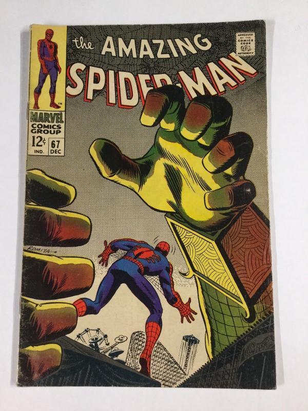 Amazing Spider-man 67 5.0 Vg/fn Very Good / Fine Silver Age Marvel