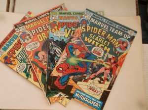 MARVEL TEAM-UP #41-44, SPIDER-MAN/SCARLET WITCH/VISION/DR DOOM/MOON DRAGON, 1976 