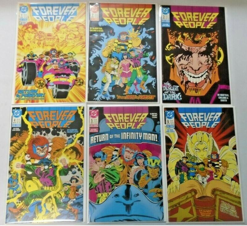 Forever People set #1 to #6 2nd Series all 6 different books 8.0 VF (1988)