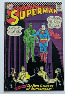 Superman #186 (May 1966, DC) VG- 3.5 Batman cameo Curt Swan and George Klein cvr 