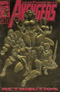 Avengers, The #366 (Newsstand) FN ; Marvel | Gold Embossed Foil Cover