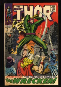 Thor #148 VG 4.0 1st Wrecker!