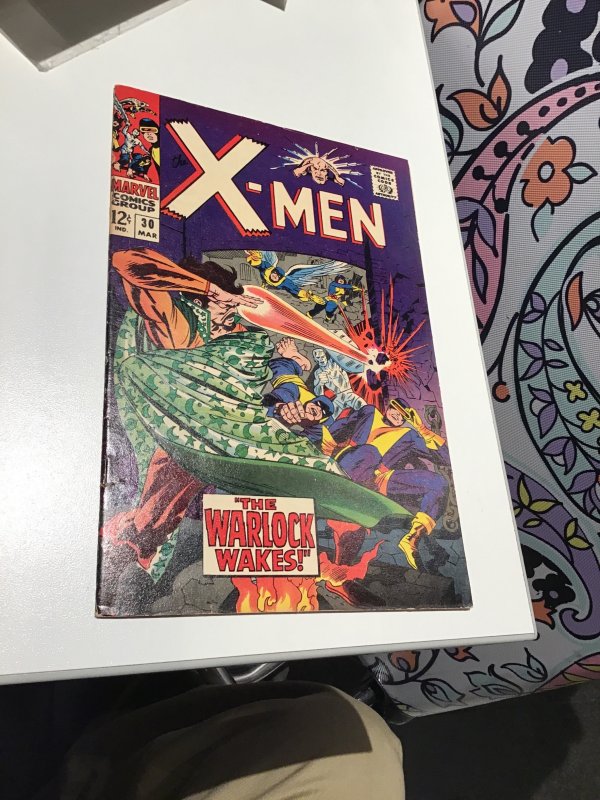 The X-Men #30 (1967) 1st Evil Warlock! Mid-High-Grade FN+ C’ville CERTIFICATE!