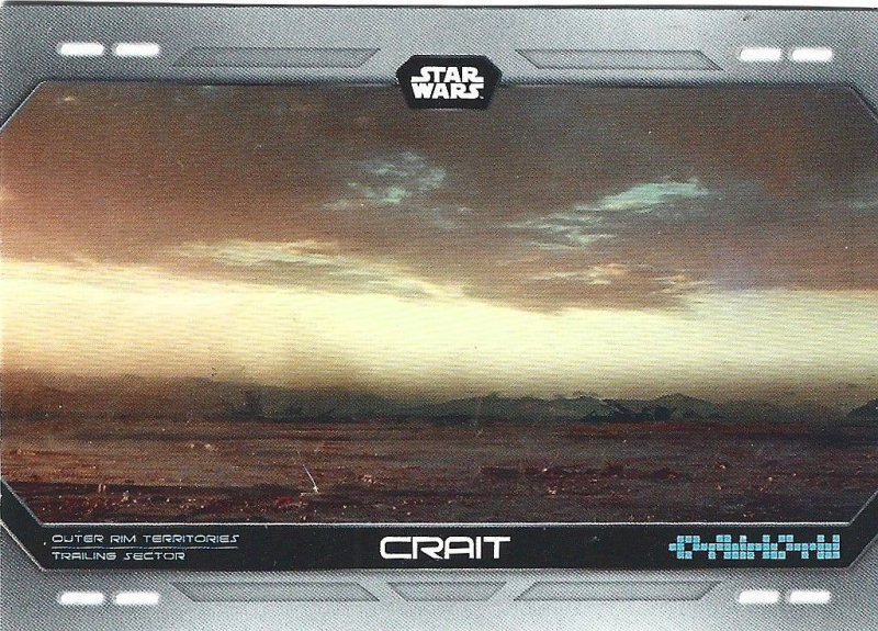 2023 Topps Star Wars Flagship Into the Galaxy #IG-23 Crait