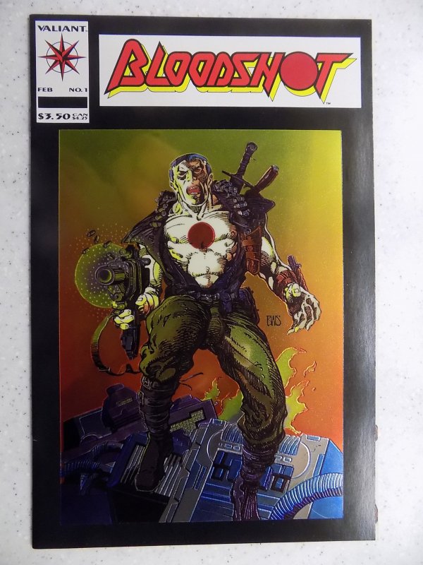 BLOODSHOT # 1 VALIANT COMICS 1ST BLOODSHOT SERIES GOLD FOIL ACTION MOVIE