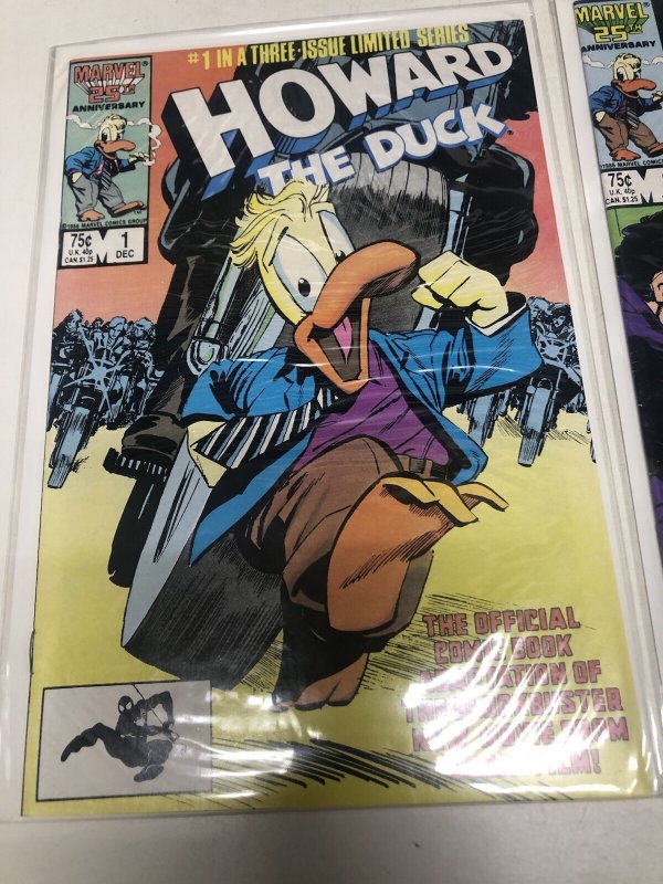 Howard The Duck (1986) Set # 1-3 Marvel Comics • Danny Fingeroth • Kyle Baker