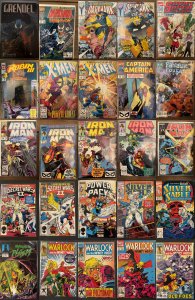 Group of 25 Comics (See Details) Iron Man, X-Men, Warlock, Darkhawk