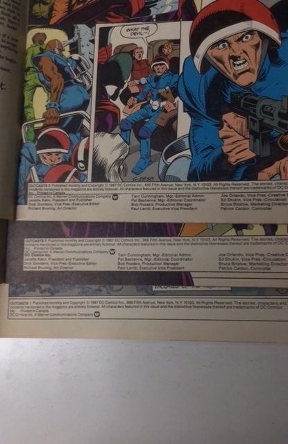 Outcasts #1, 2 & 3(1987)DC Comics (lot of 3)  Wagner Grant Kennedy Mantano