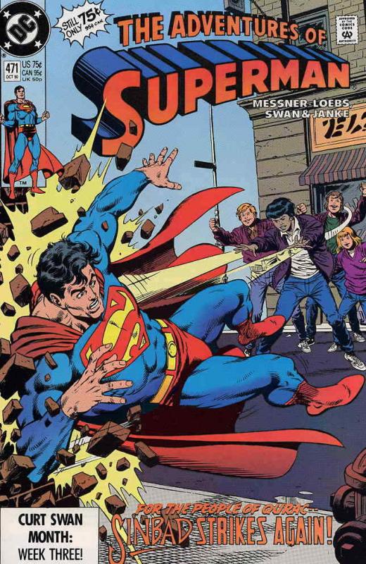 Adventures of Superman #471 FN; DC | save on shipping - details inside