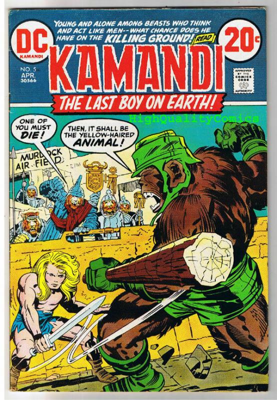KAMANDI #5, FN, Jack Kirby, Last Boy on Earth, 1972, more JK in store